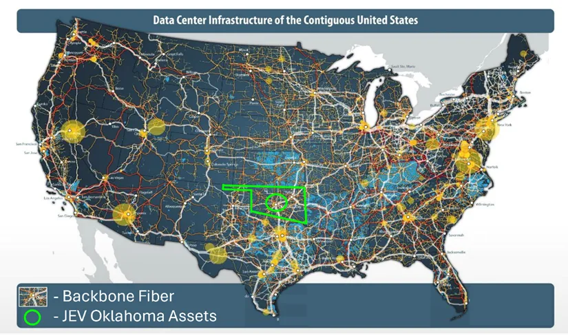 Jericho Energy Ventures' AI Data Center Sites Favorably Positioned on Major U.S. Fiber Route