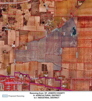 Potential data center to be built northeast of New Carlisle, Indiana