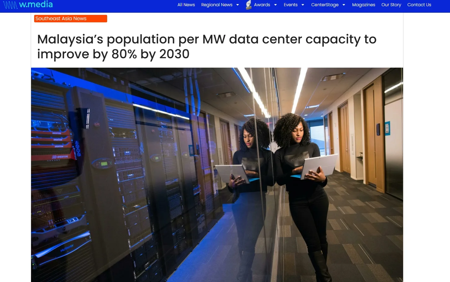 Malaysia’s population per MW data center capacity to improve by 80% by 2030