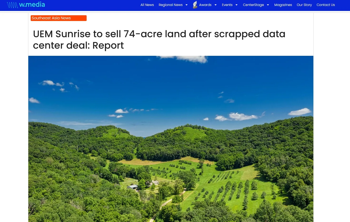 UEM Sunrise to sell 74-acre land after scrapped data center deal: Report