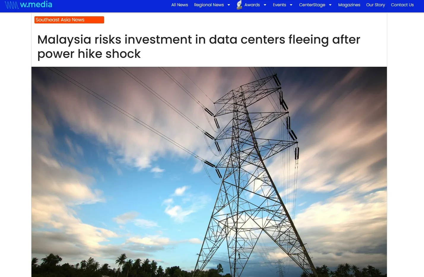 Malaysia risks investment in data centers fleeing after power hike shock