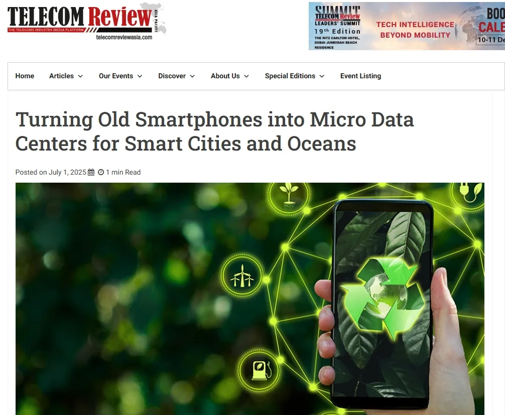Turning Old Smartphones into Micro Data Centers for Smart Cities and Oceans
