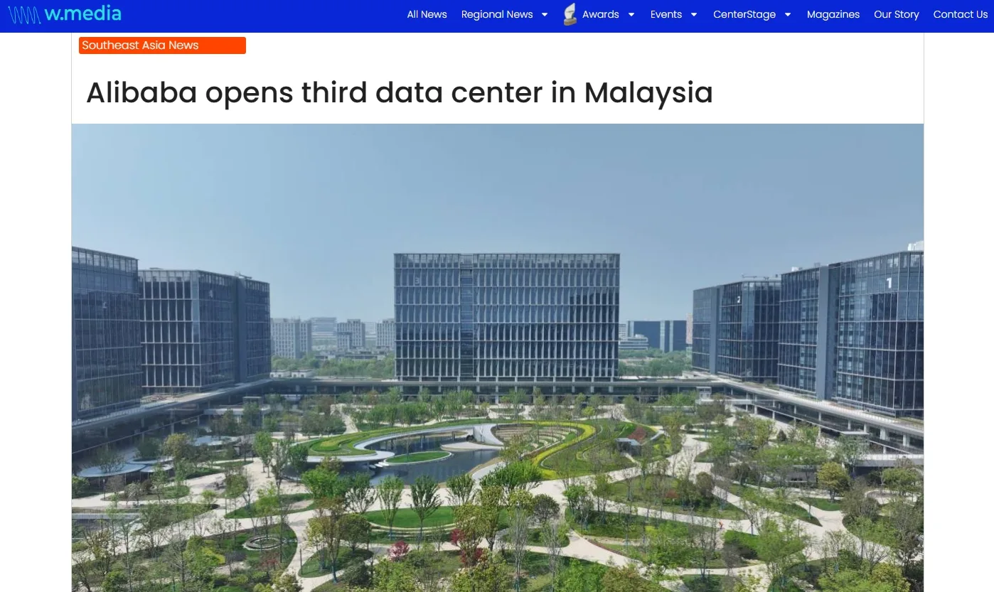 Alibaba opens third data center in Malaysia