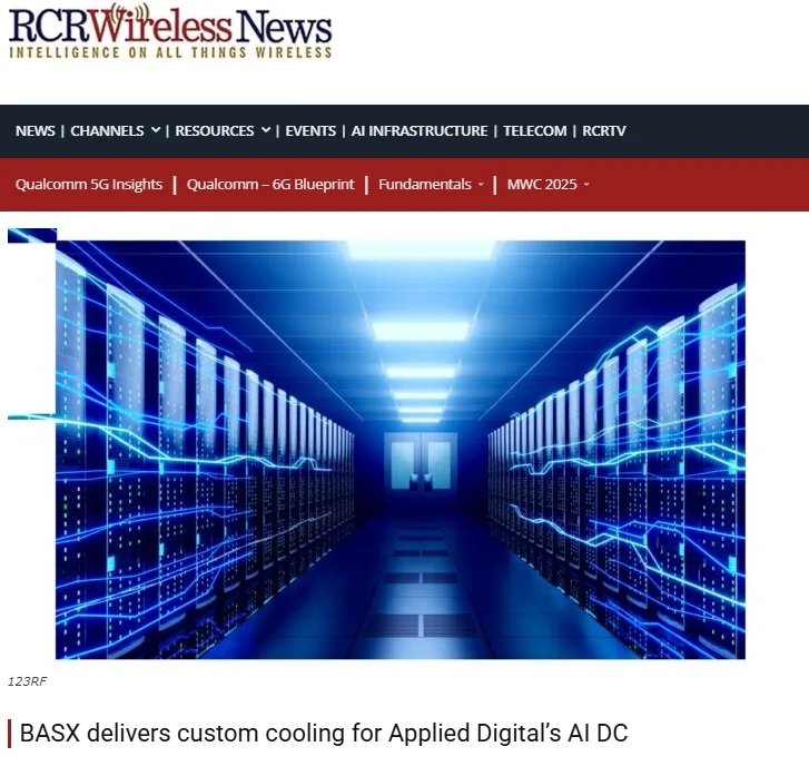 BASX delivers custom cooling for Applied Digital’s AI DC