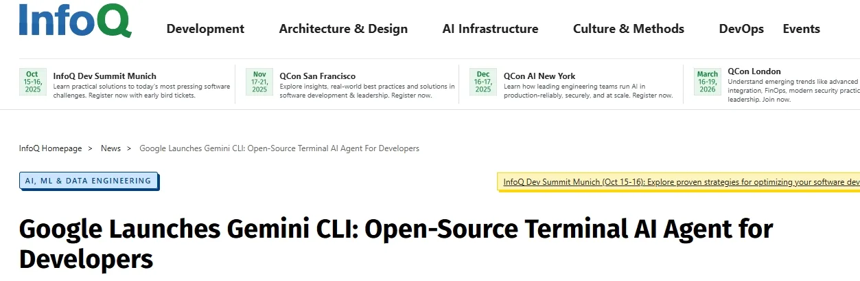 Google Launches Gemini CLI: Open-Source Terminal AI Agent for Developers