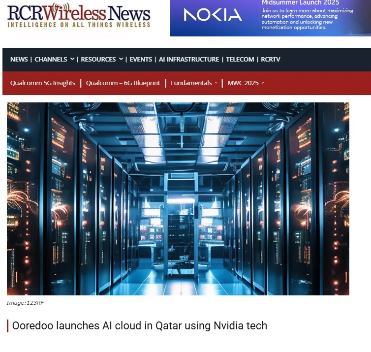 Ooredoo launches AI cloud in Qatar using Nvidia tech