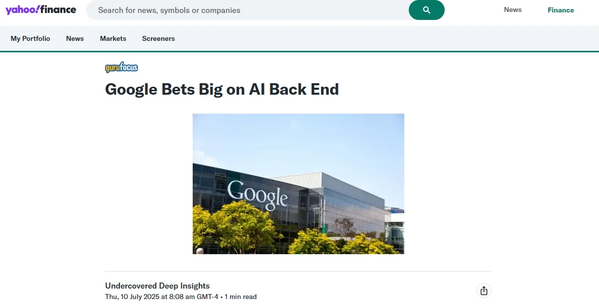 Google Bets Big on AI Back End