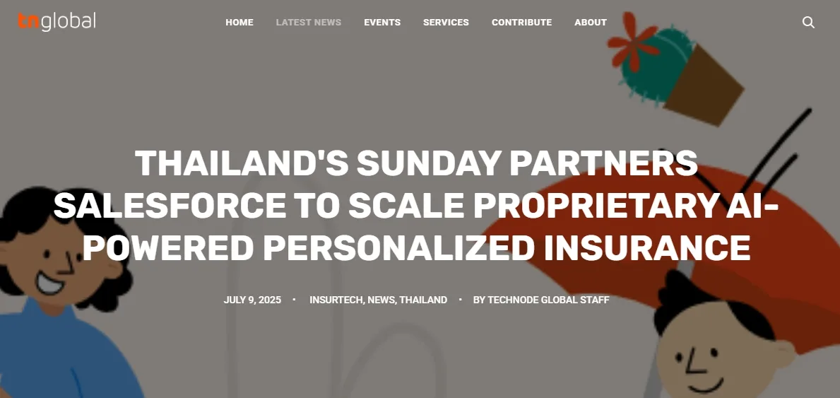 Thailand's Sunday partners Salesforce to scale proprietary AI-powered personalized insurance
