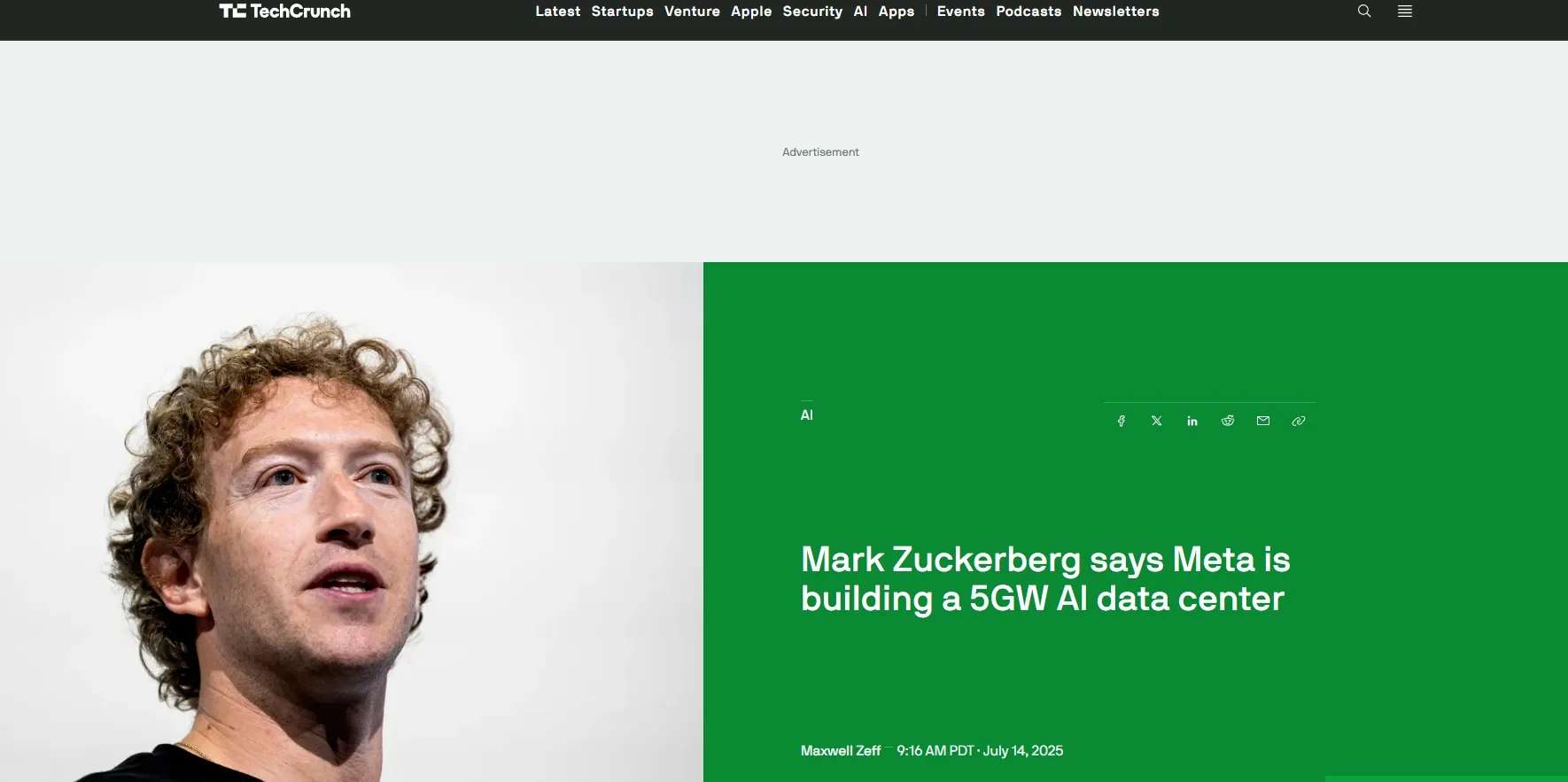 Mark Zuckerberg says Meta is building a 5GW AI data center