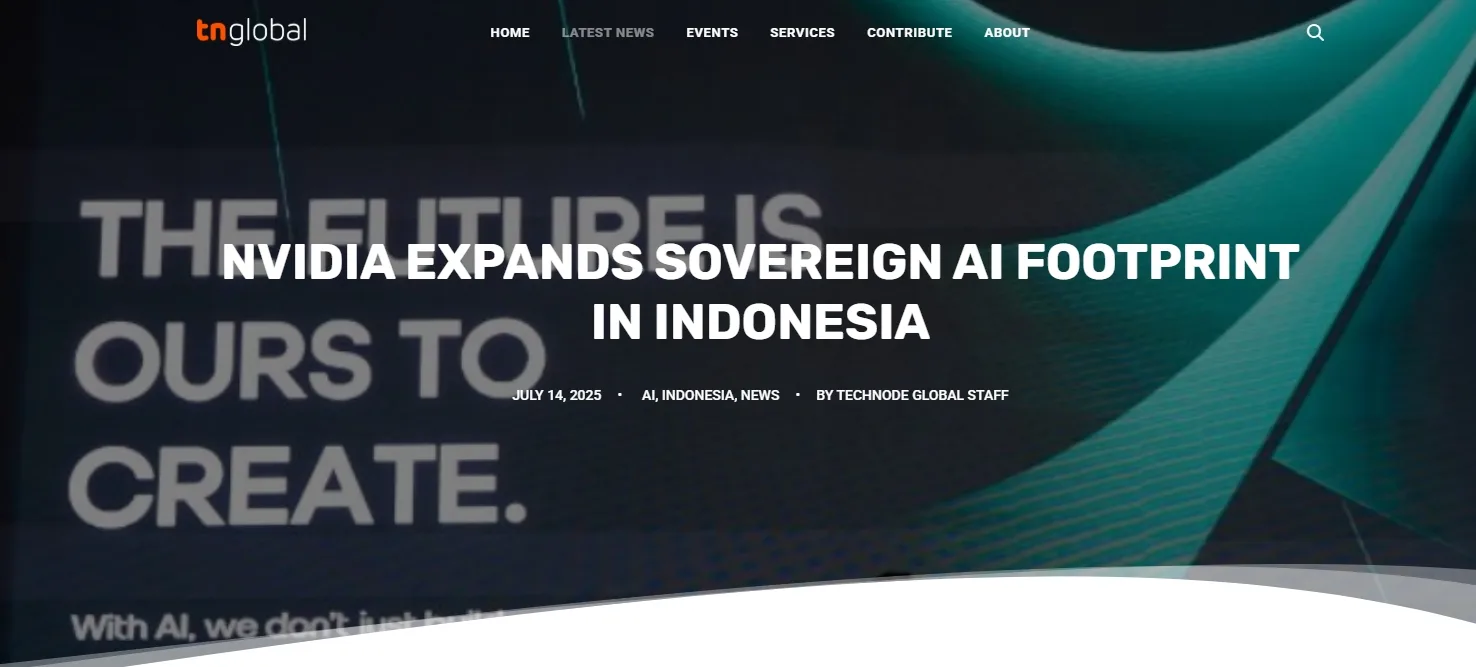 NVIDIA expands sovereign AI footprint in Indonesia