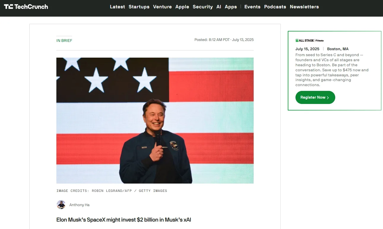 Elon Musk’s SpaceX might invest $2 billion in Musk’s xAI