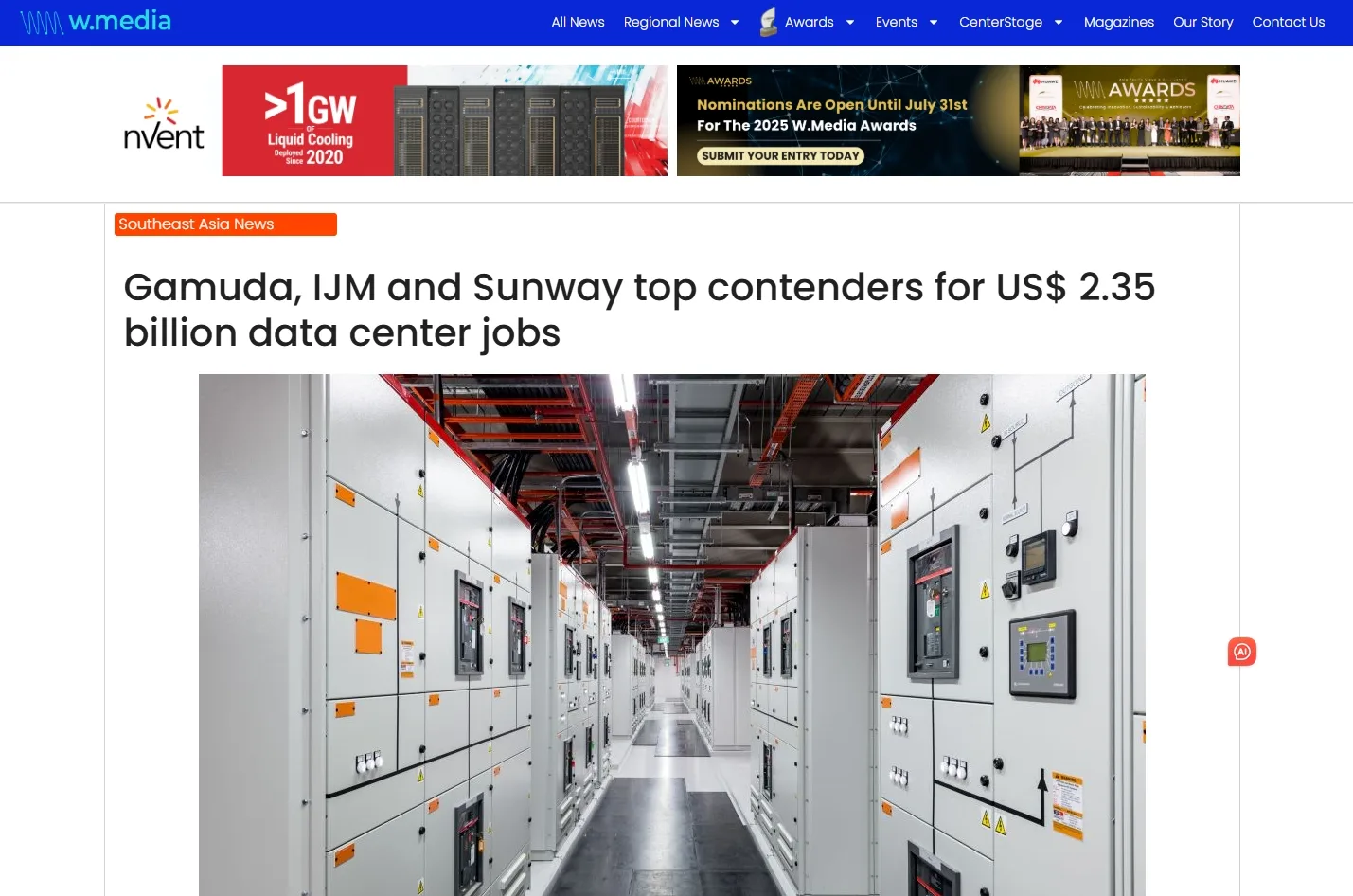 Gamuda, IJM and Sunway top contenders for US$ 2.35 billion data center jobs