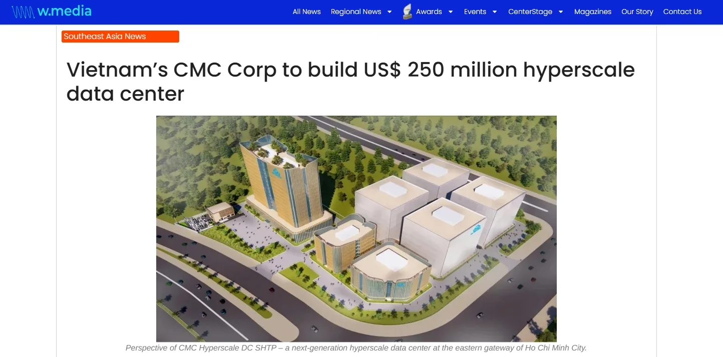Vietnam’s CMC Corp to build US$ 250 million hyperscale data center