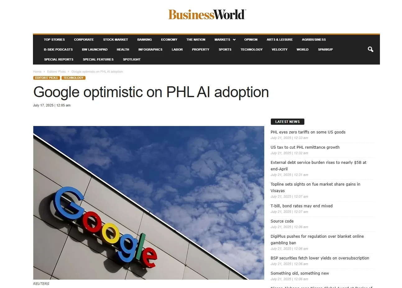 Google optimistic on PHL AI adoption