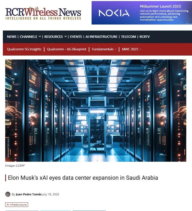 Elon Musk’s xAI eyes data center expansion in Saudi Arabia