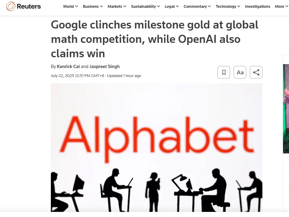 Google clinches milestone gold at global math competition, while OpenAI also claims win