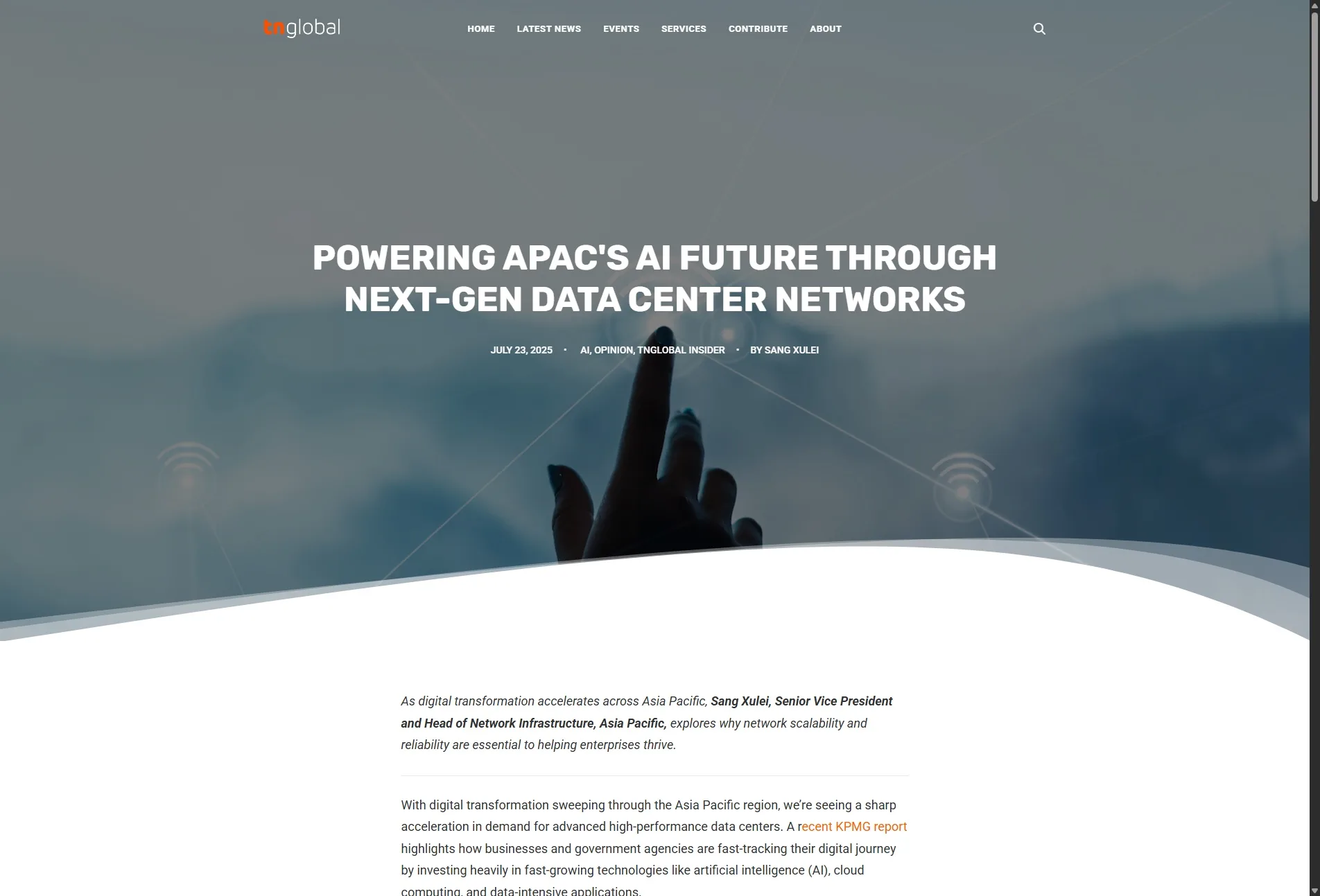 Powering APAC's AI future through next-gen data center networks