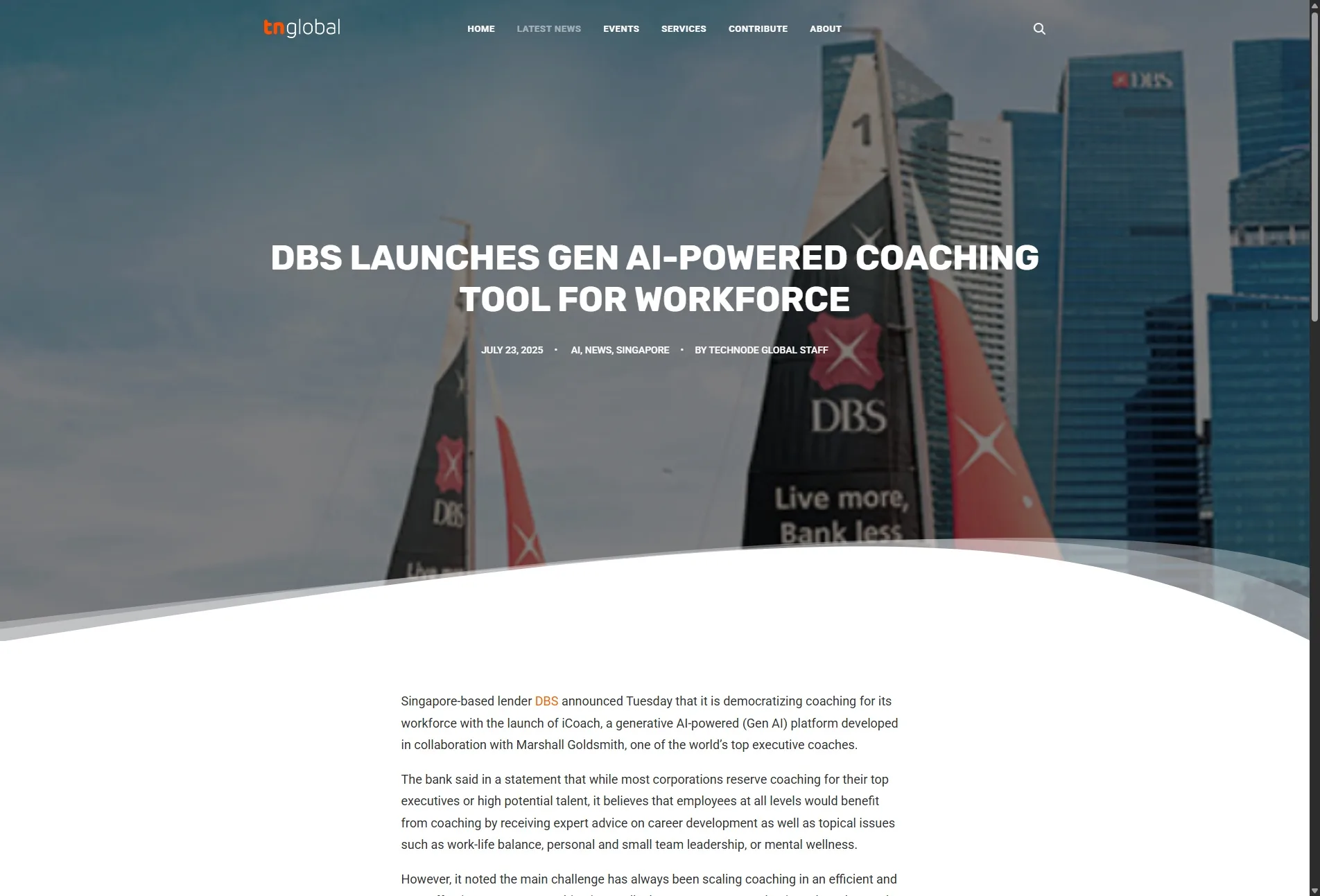 DBS launches Gen AI-powered coaching tool for workforce