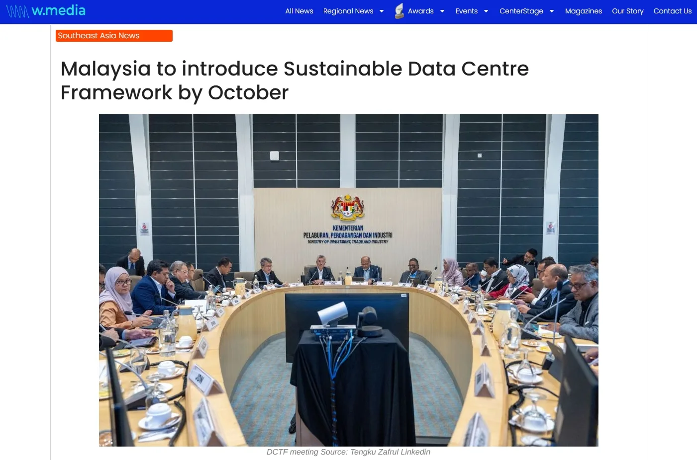 Malaysia to introduce Sustainable Data Centre Framework by October