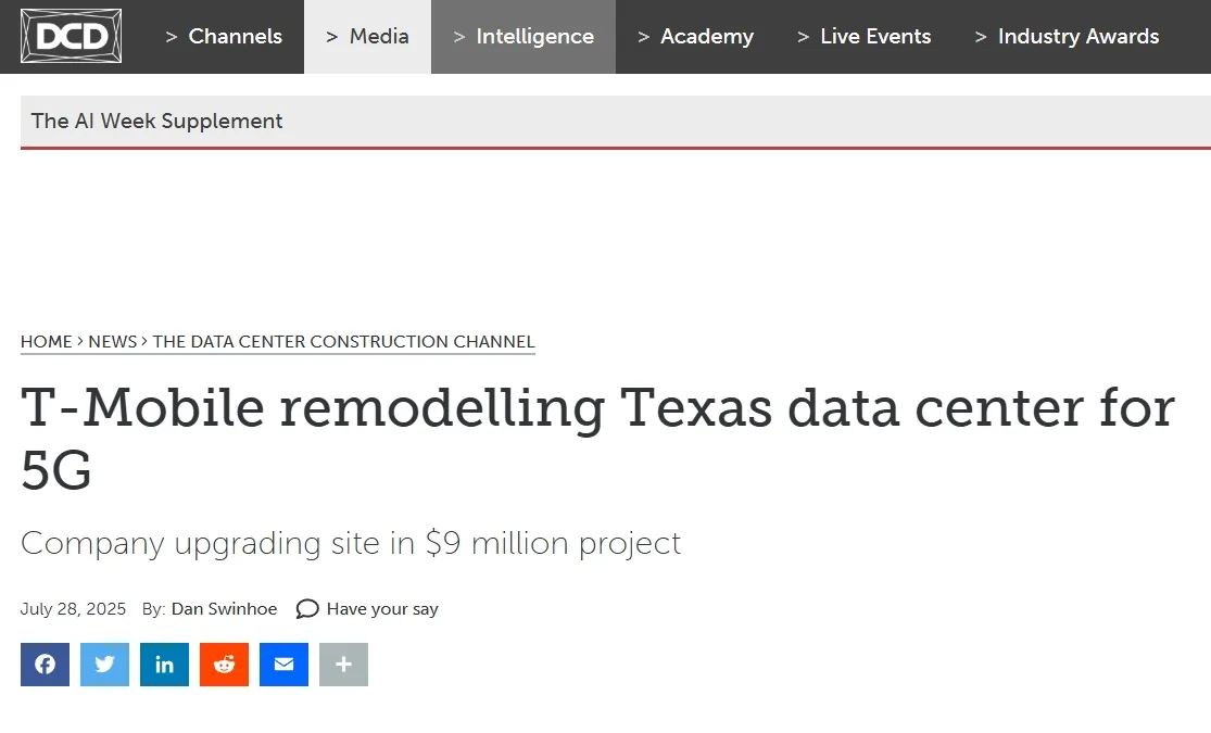 T-Mobile remodelling Texas data center for 5G