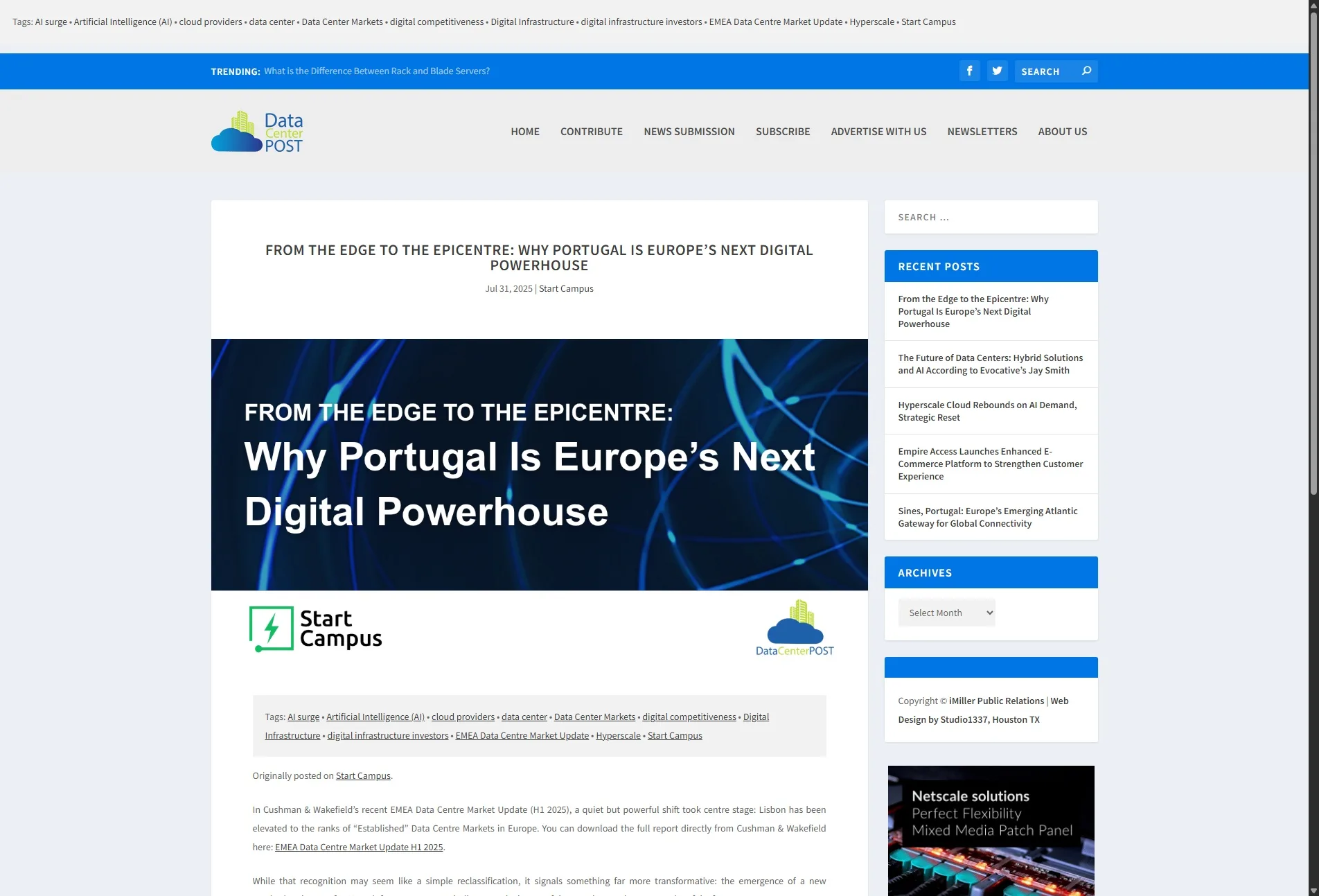 From the Edge to the Epicentre: Why Portugal Is Europe’s Next Digital Powerhouse