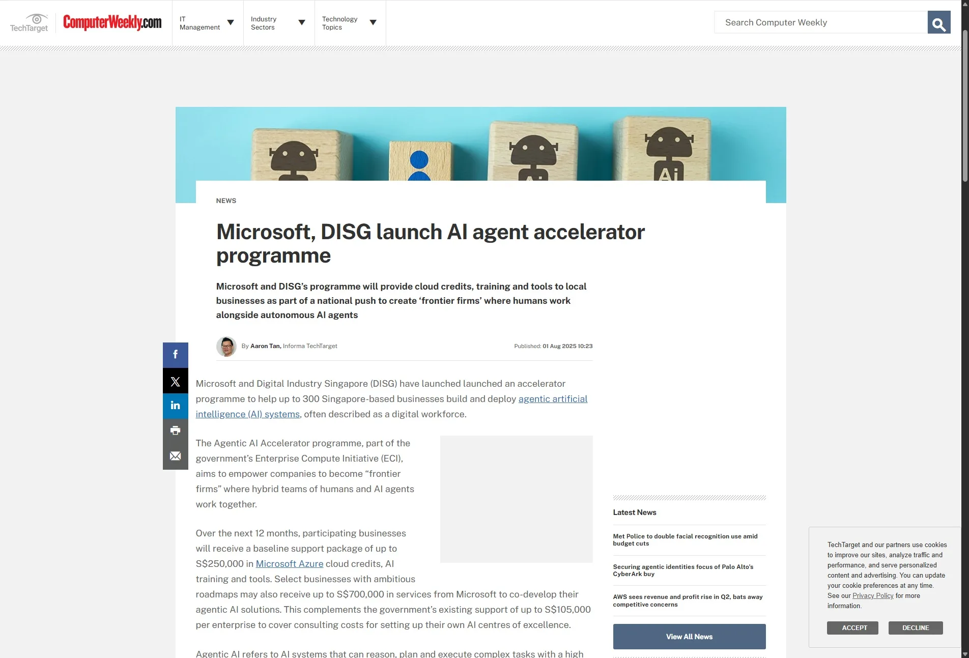 Microsoft, DISG launch AI agent accelerator programme