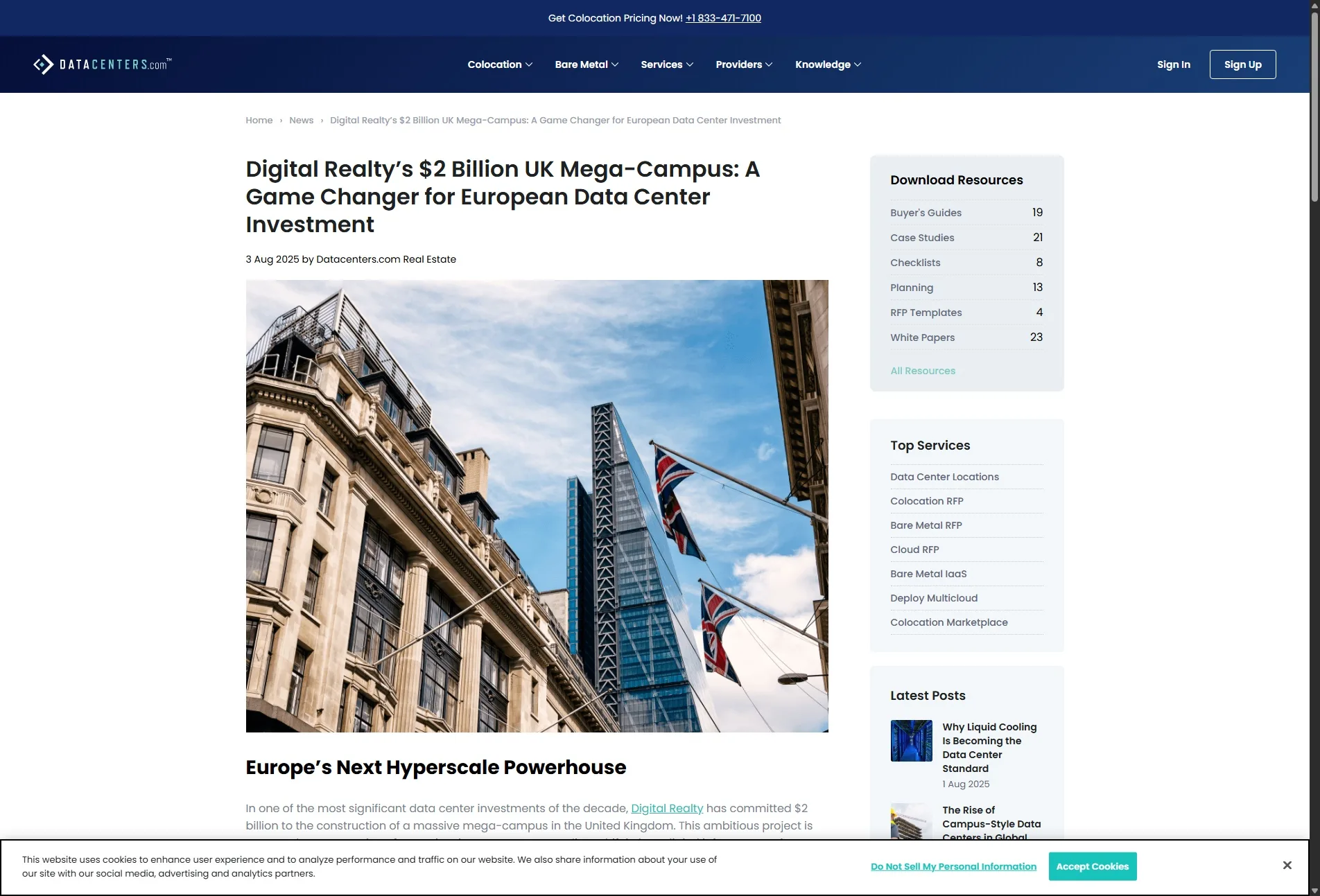 Digital Realty’s $2 Billion UK Mega-Campus: A Game Changer for European Data Center Investment