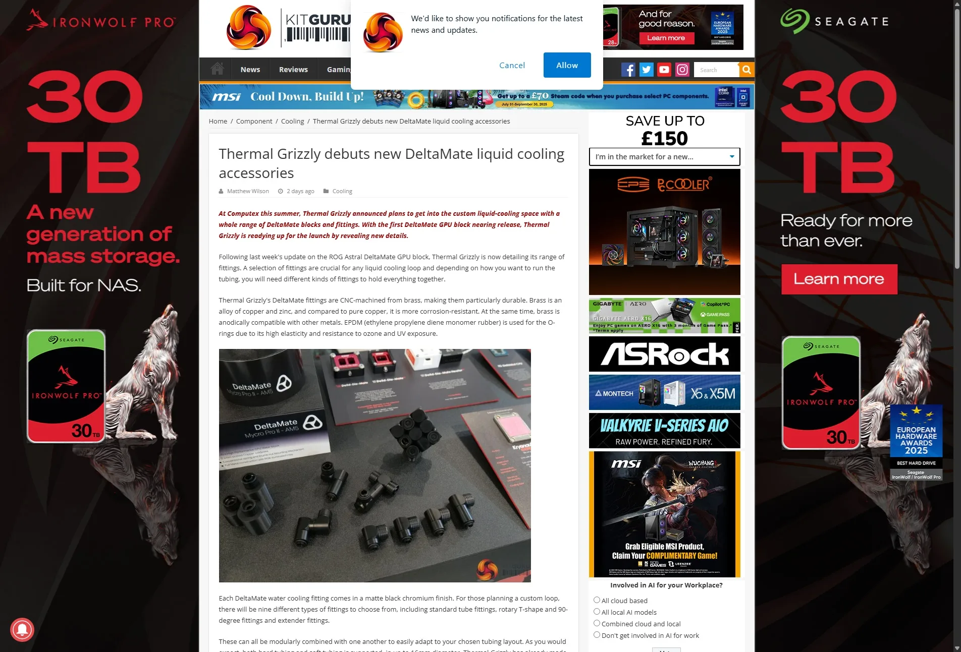 Thermal Grizzly debuts new DeltaMate liquid cooling accessories