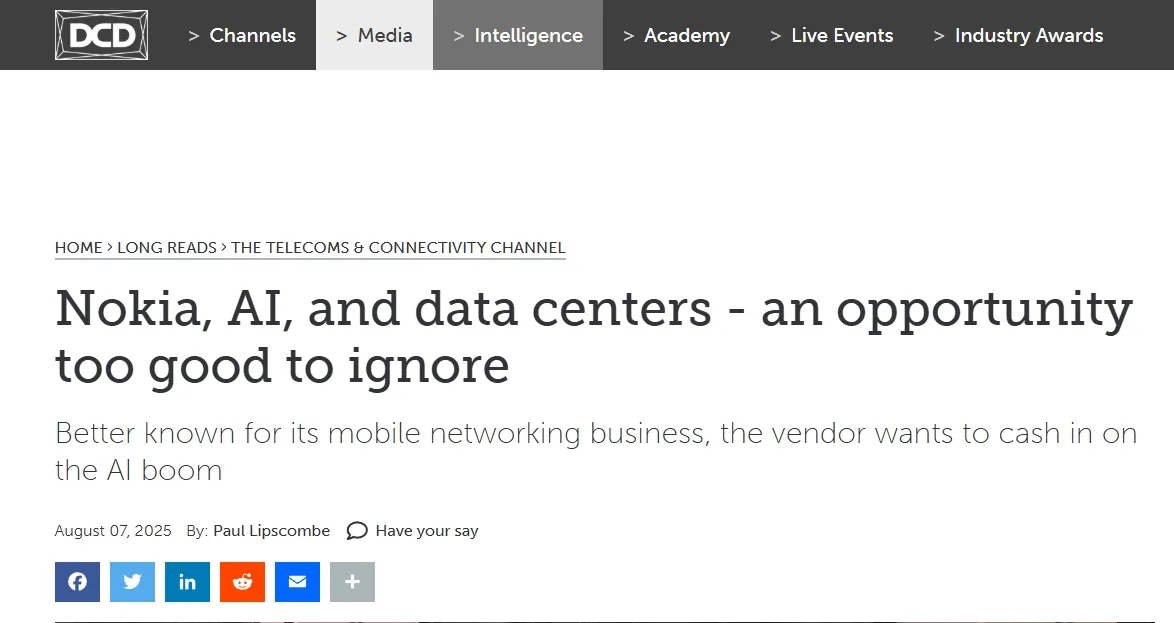Nokia, AI, and data centers - an opportunity too good to ignore