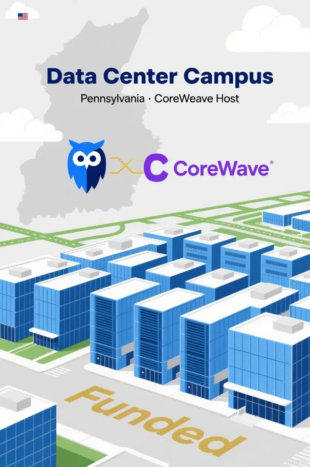 Blue Owl to fund build-out of Pennsylvania data center campus set to host CoreWeave