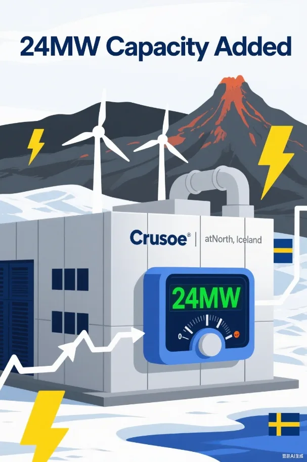 Crusoe adds 24MW of capacity in atNorth data center in Iceland
