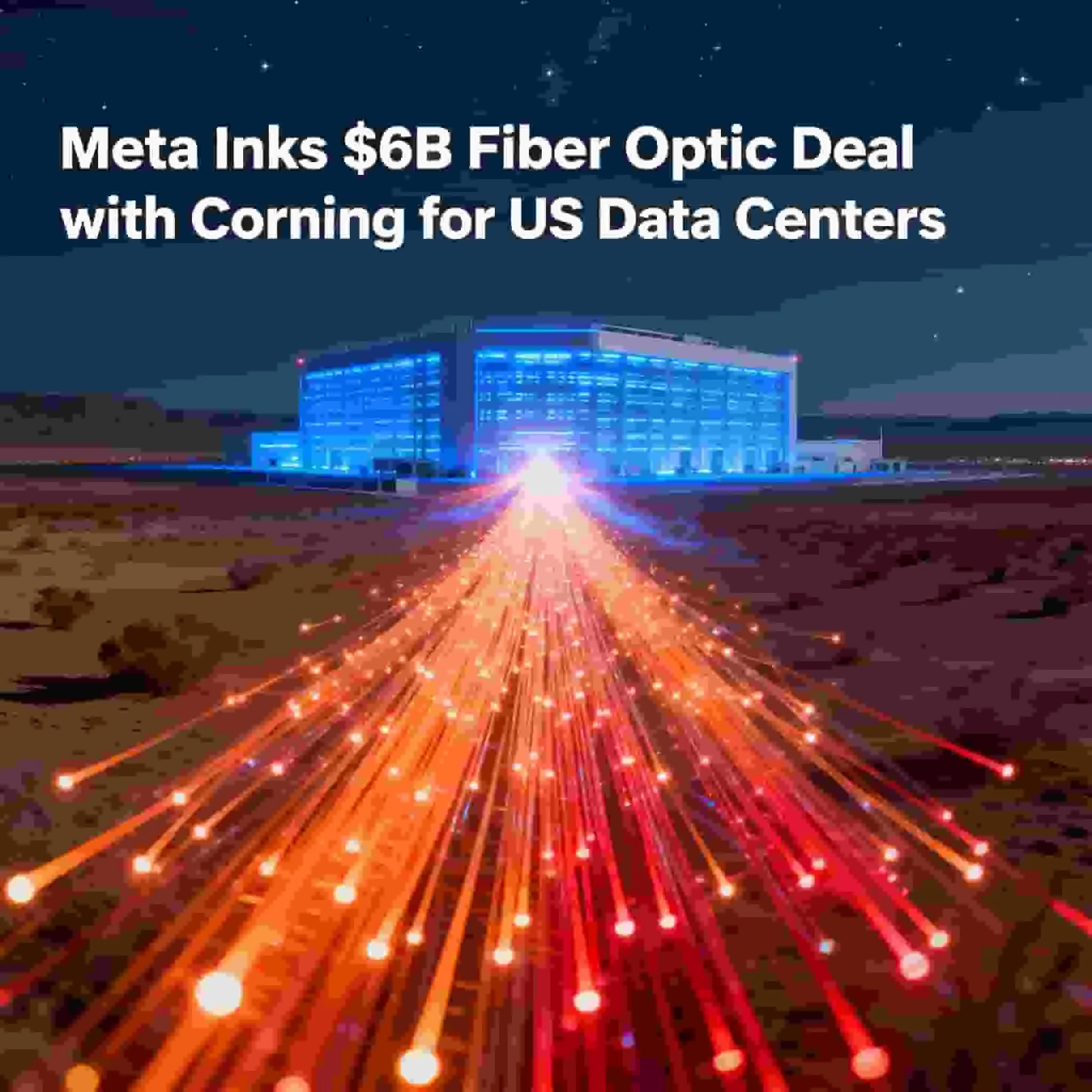 Meta Secures $6 Billion Fiber Optic Supply Deal with Corning for AI Data Center Expansion