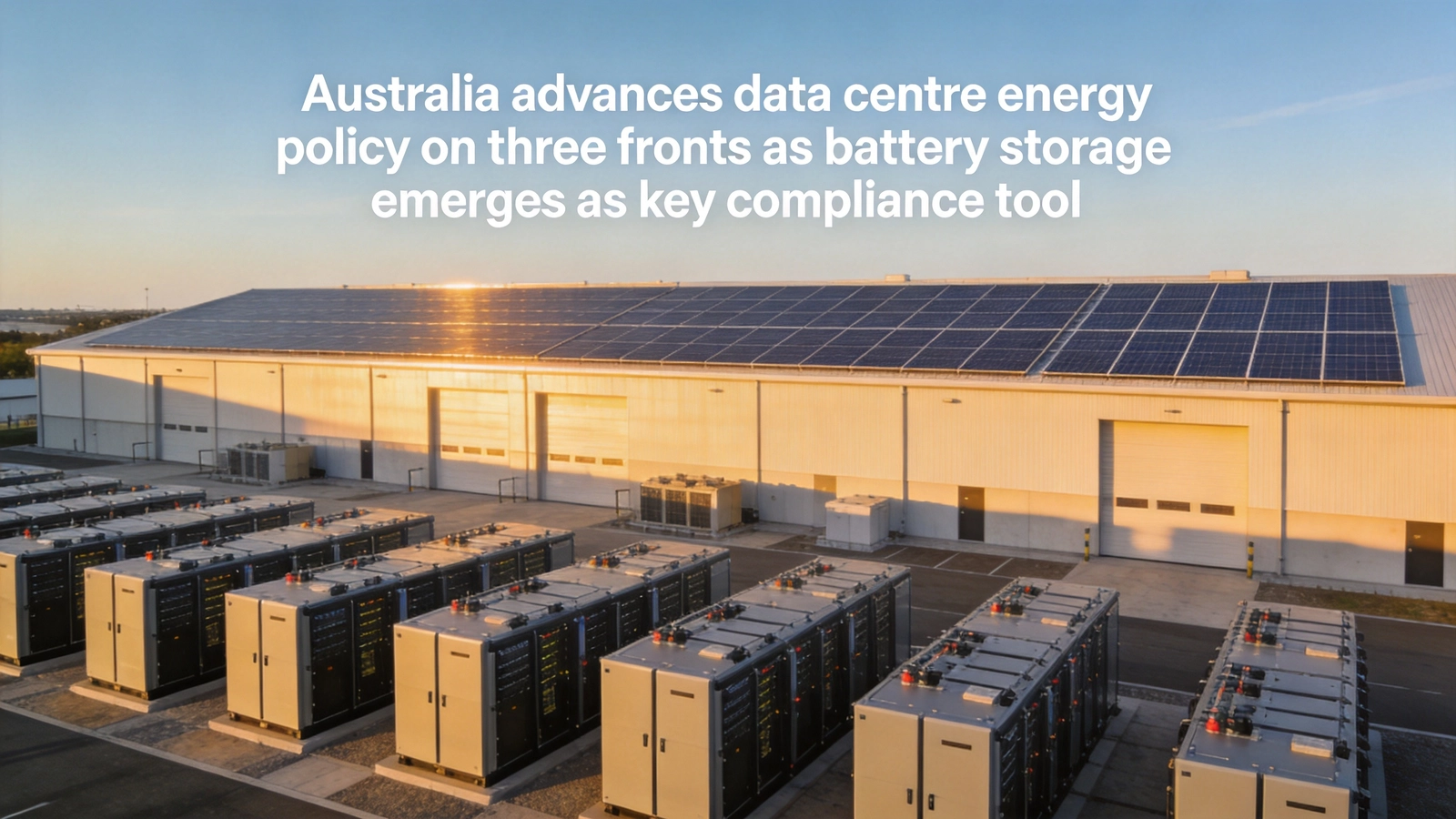Australia advances data centre energy policy on three fronts as battery storage emerges as key compliance tool