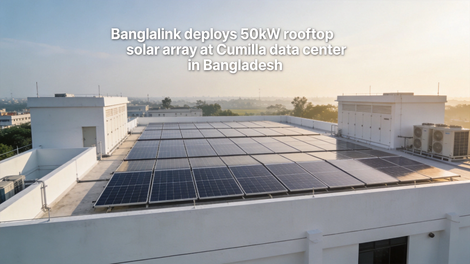 Banglalink deploys 50kW rooftop solar array at Cumilla data center in Bangladesh