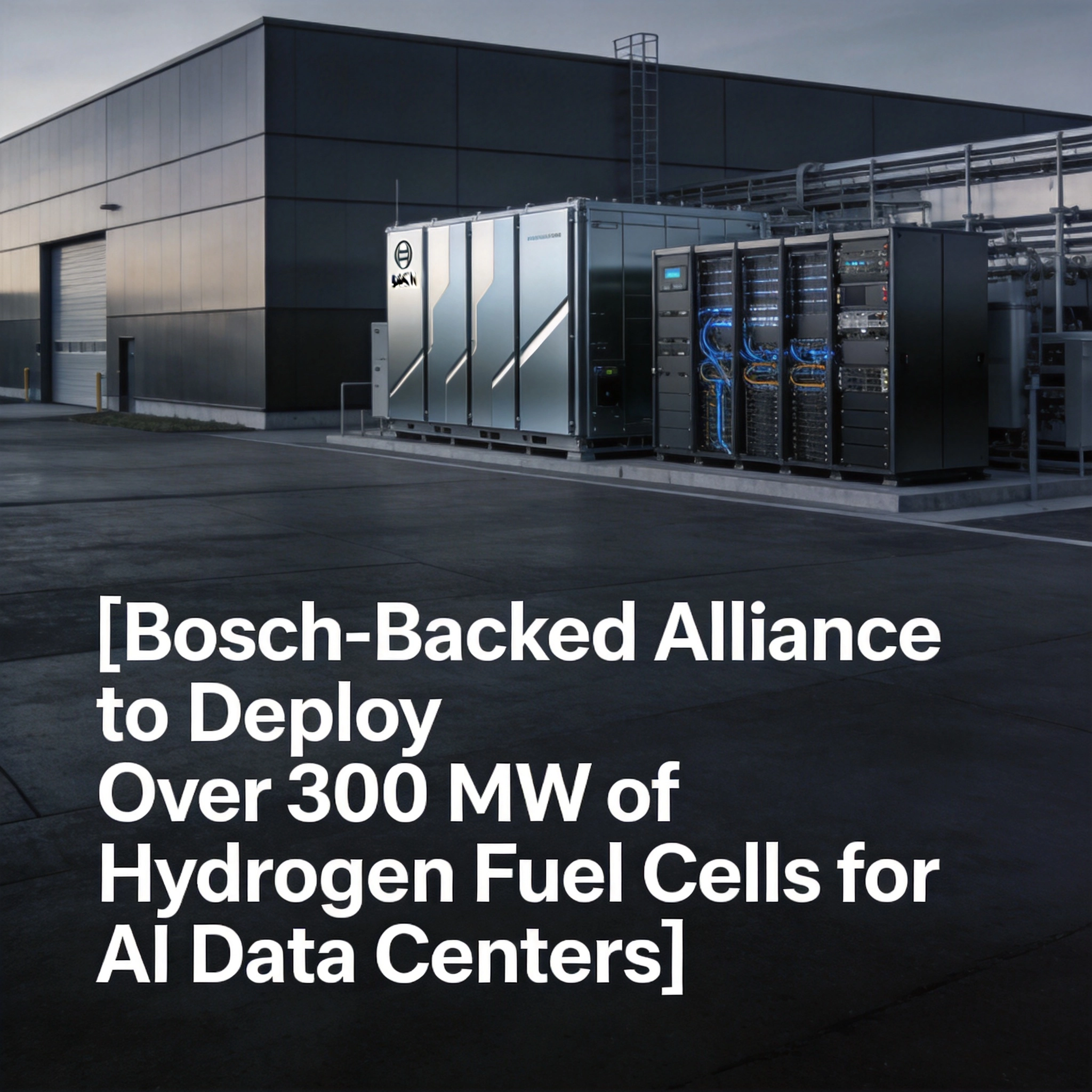 Bosch-Backed Alliance to Deploy Over 300 MW of Hydrogen Fuel Cells for AI Data Centers