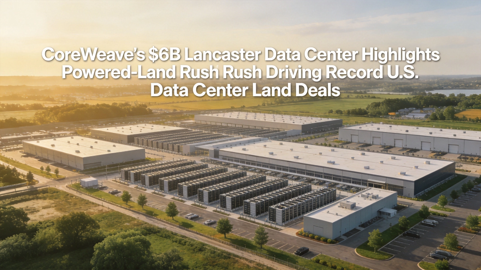 CoreWeave's $6B Lancaster Data Center Highlights Powered-Land Rush Driving Record U.S. Data Center Land Deals