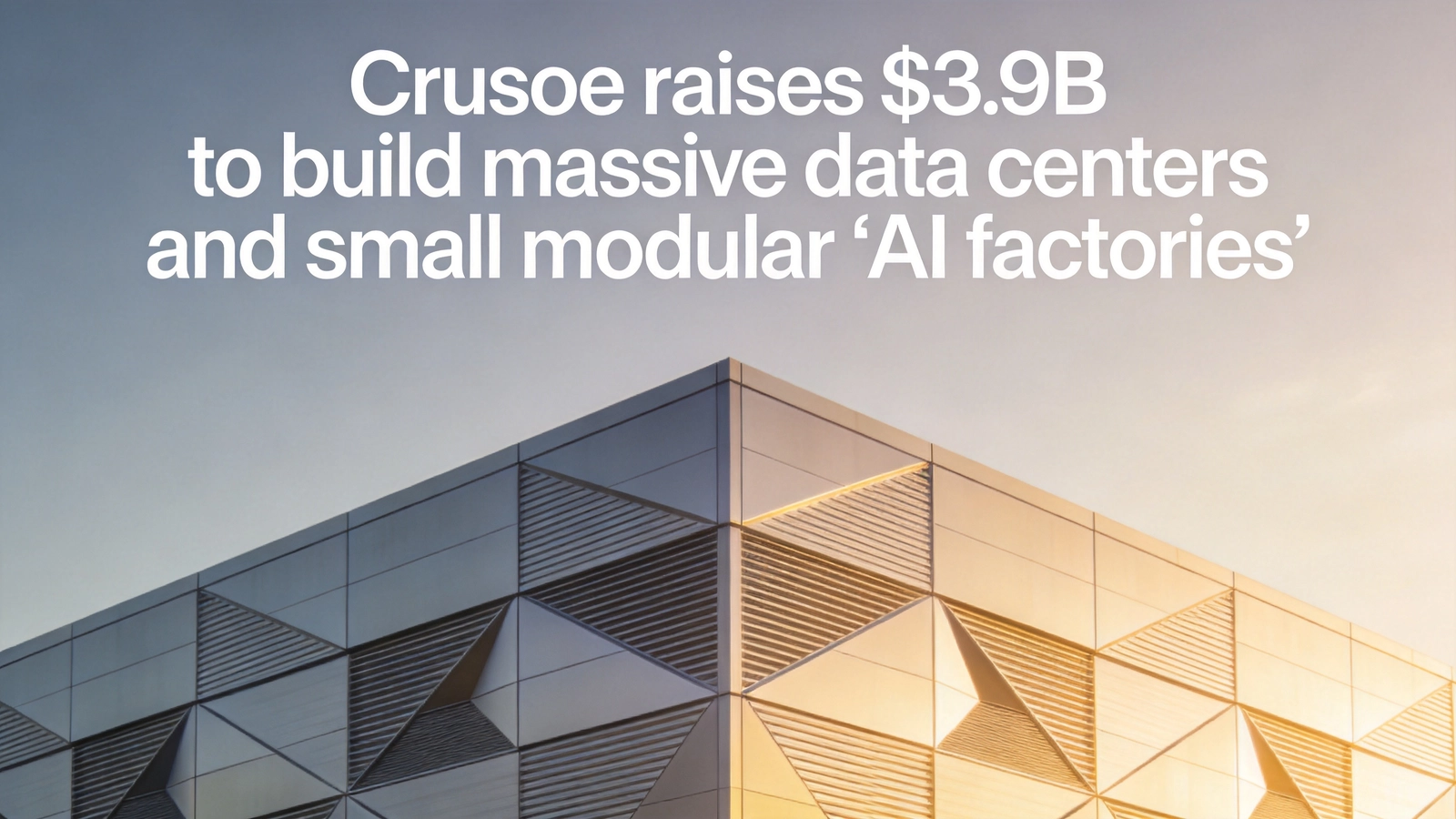 Crusoe Raises $3.9B Series F at $30.9B Valuation to Expand AI Data Centers and Modular AI Factories