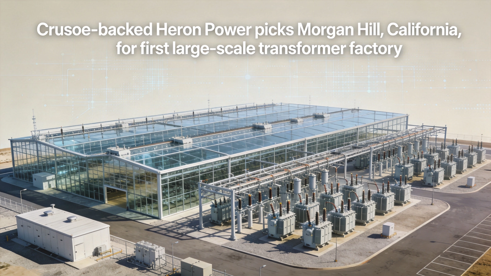 Crusoe-backed Heron Power picks Morgan Hill, California, for first large-scale transformer factory