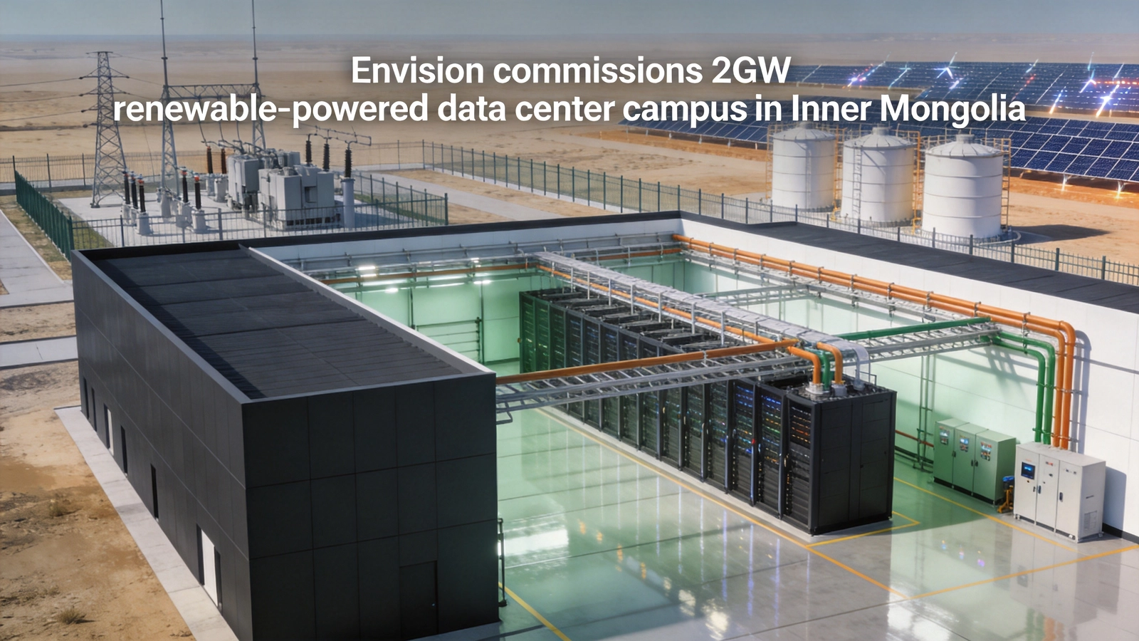 Envision commissions 2GW renewable-powered data center campus in Inner Mongolia