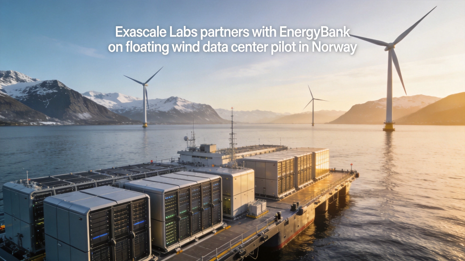 Exascale Labs and EnergyBank Partner for Floating Wind Data Center Pilot in Norway