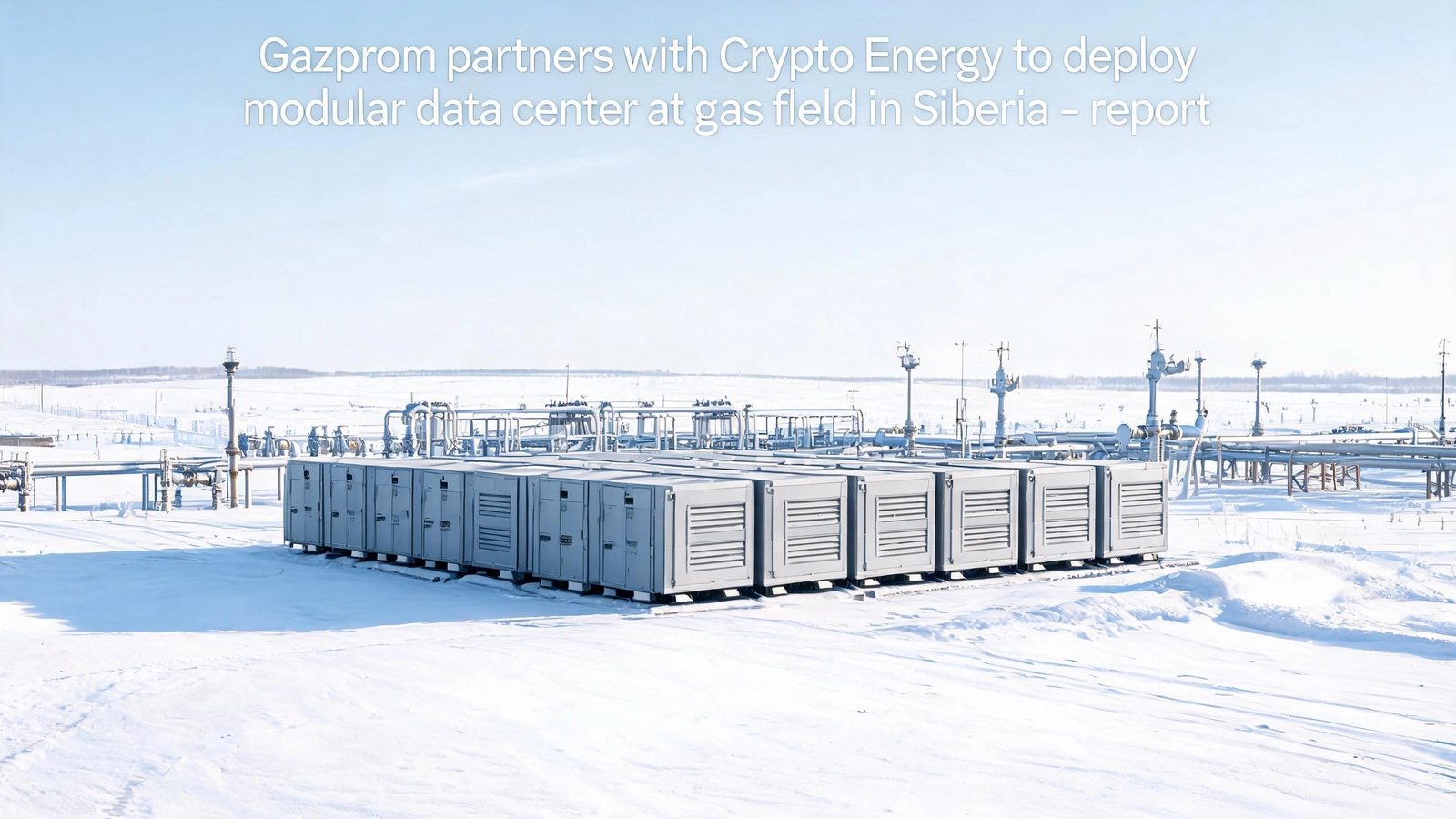 Gazprom Partners with Crypto Energy to Deploy Modular Data Center at Depleted Siberian Gas Field