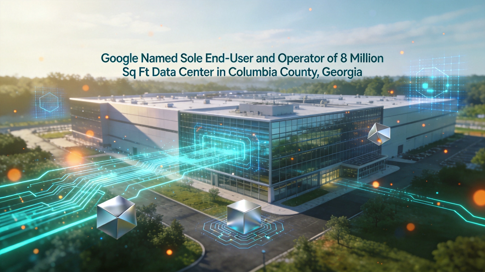 Google Named Sole End-User and Operator of 8 Million Sq Ft Data Center in Columbia County, Georgia