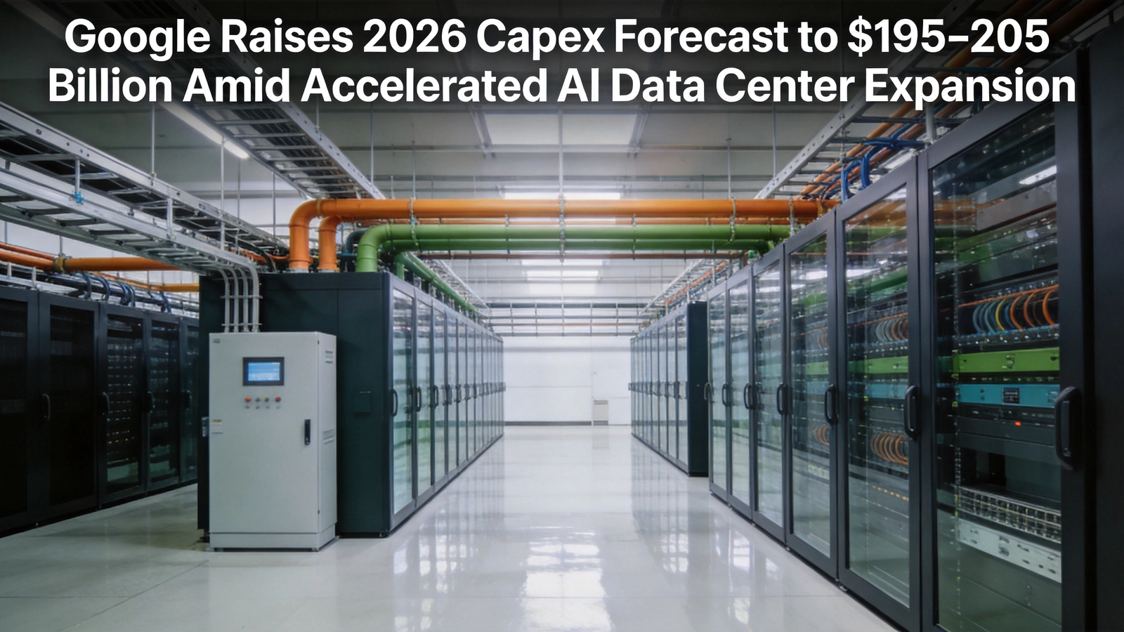 Google Raises 2026 Capex Forecast to $195–205 Billion Amid Accelerated AI Data Center Expansion