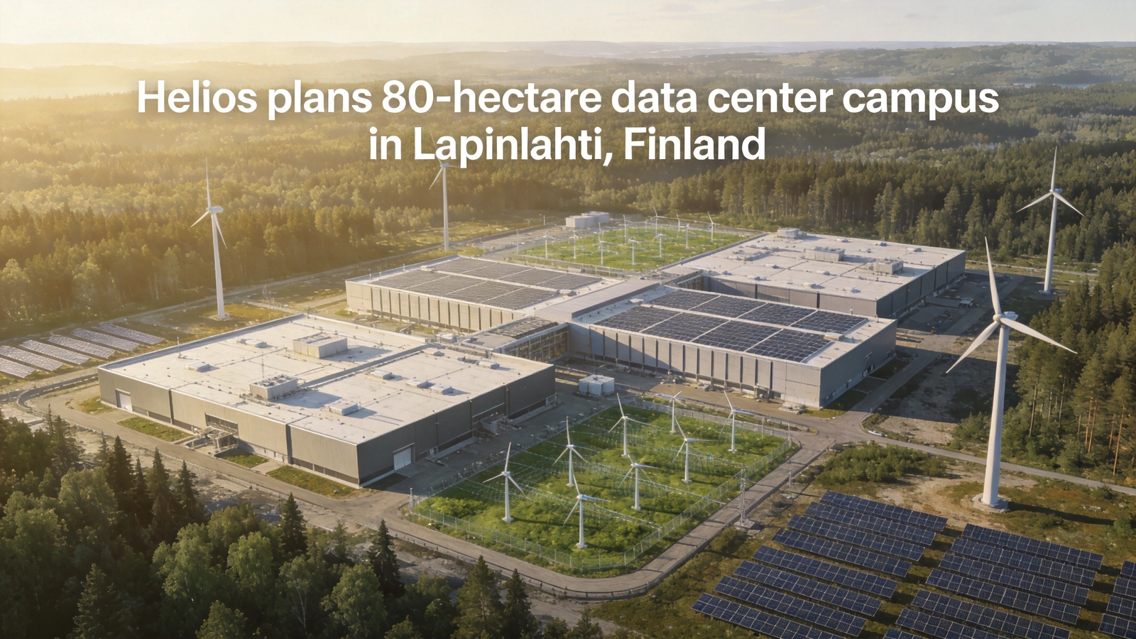 Helios plans 80-hectare data center campus in Lapinlahti, Finland