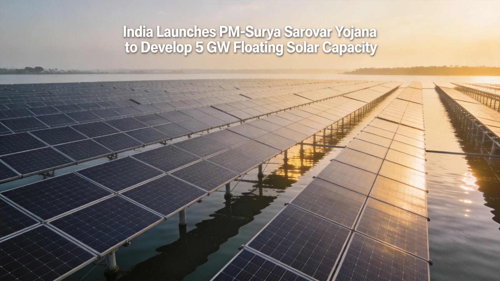 India Launches PM-Surya Sarovar Yojana to Develop 5 GW Floating Solar Capacity