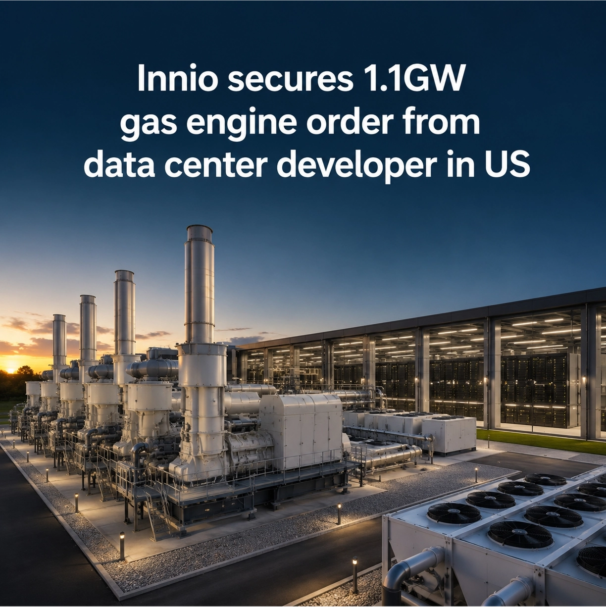 Innio secures 1.1GW gas engine order from US data center developer