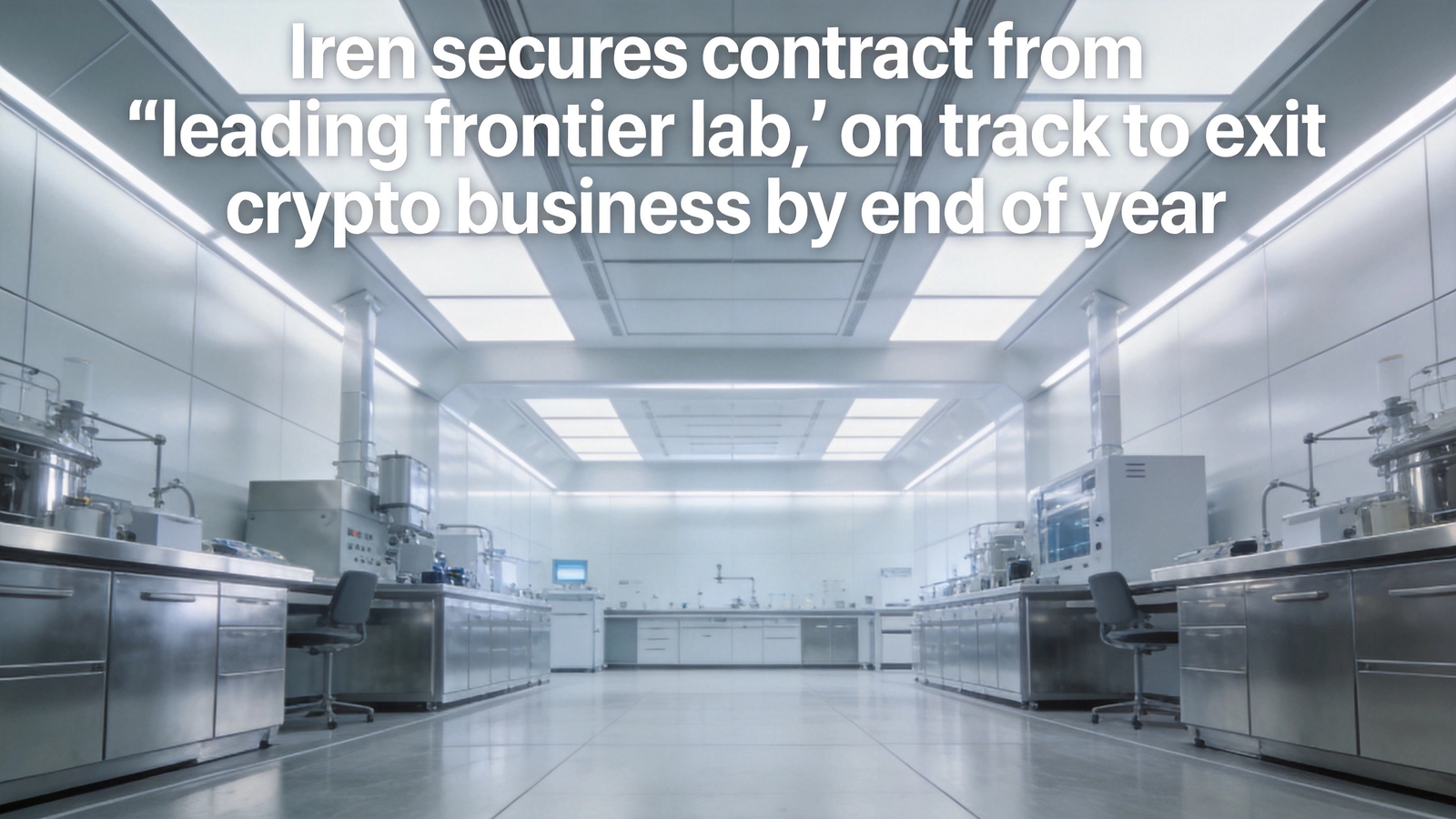 Iren secures cloud contract with 'leading frontier lab,' targets full exit from crypto by end of 2026