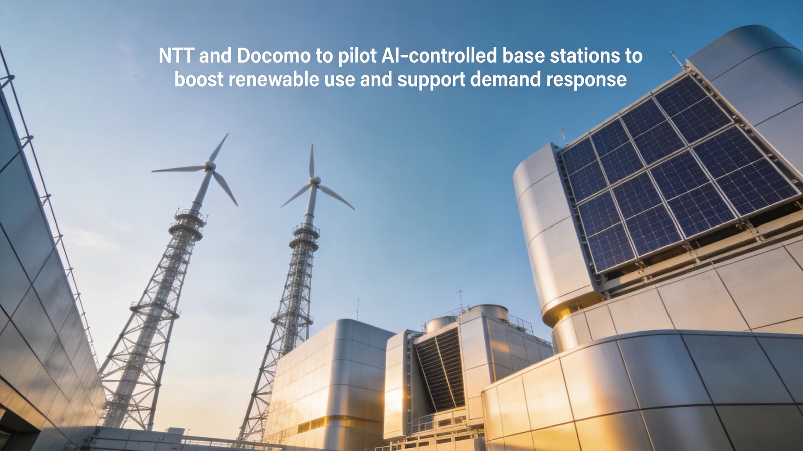 NTT and Docomo to Pilot AI-Controlled Base Stations to Boost Renewable Energy Use and Demand Response