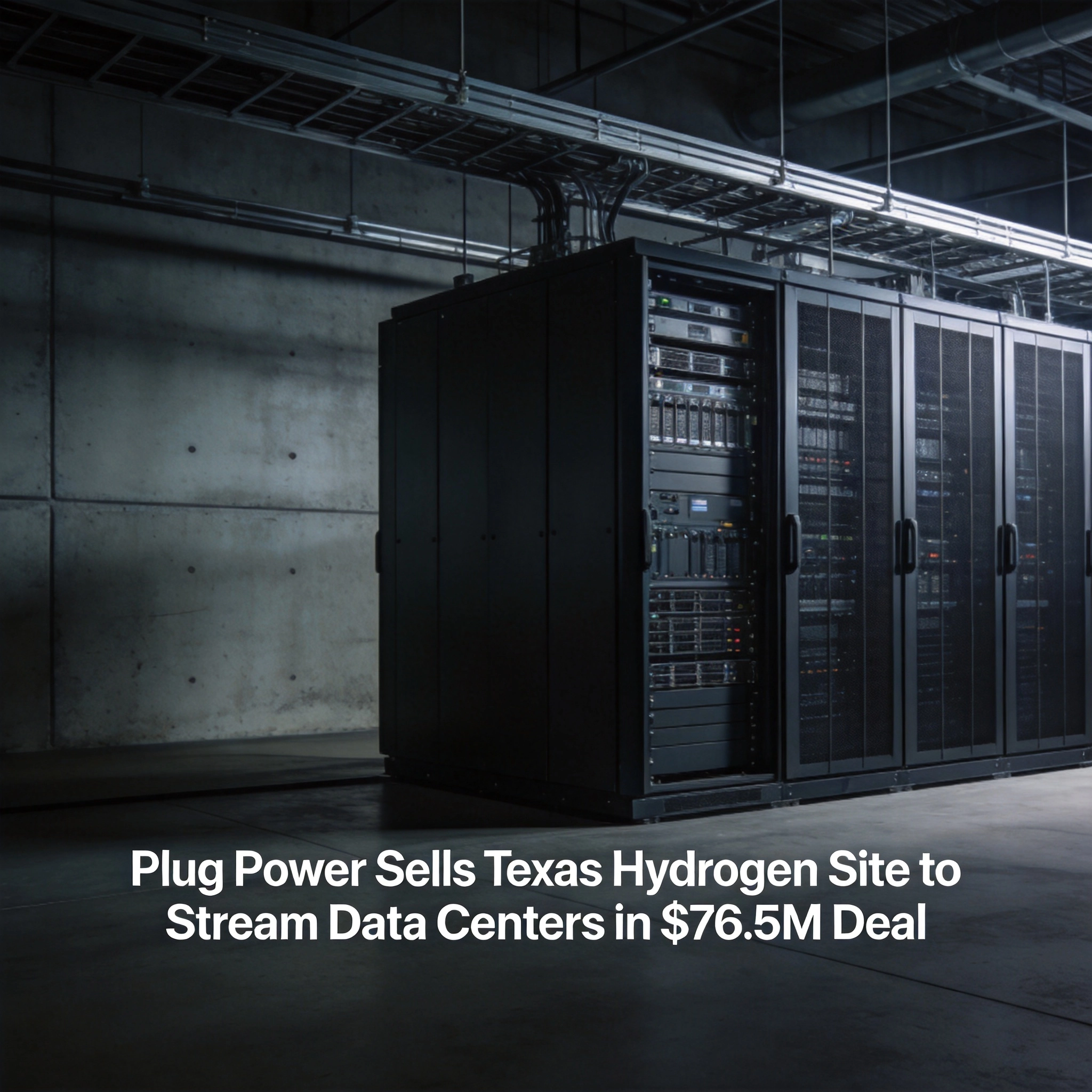 Plug Power Sells Texas Hydrogen Site to Stream Data Centers in $76.5M Deal