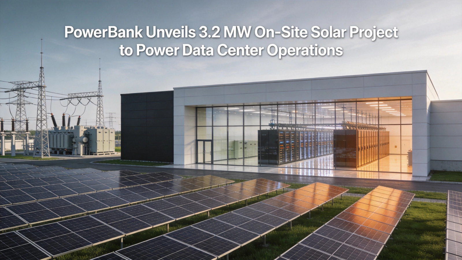 PowerBank Unveils 3.2 MW On-Site Solar Project to Power Data Center Operations